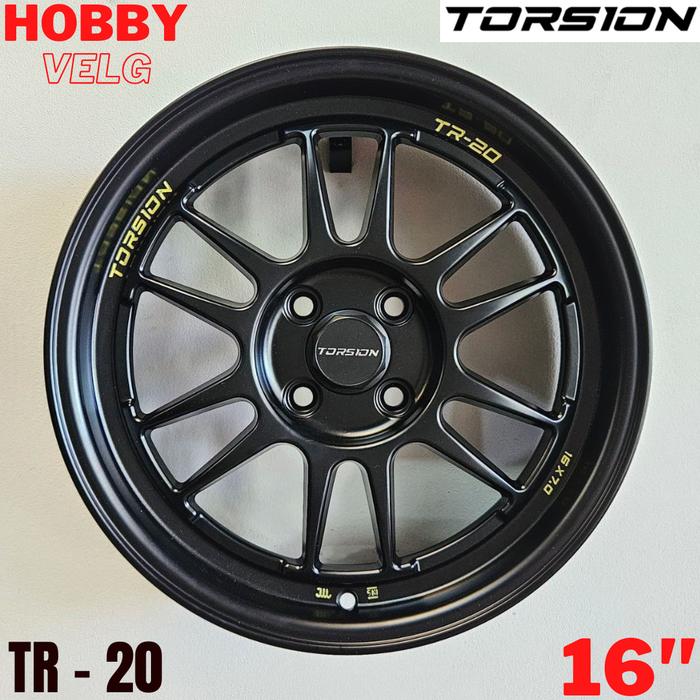 VELG MOBIL ORIGINAL TORSION TR20 R16 x 7 4H 100 ET 41 MATT BLACK