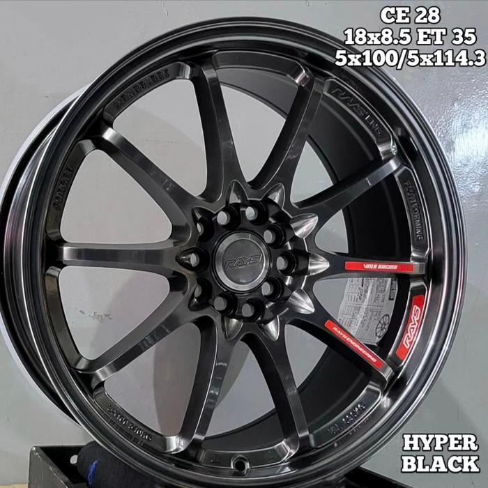 velg r18 VOLKRAYS CE28 velg mobil ring 18 alphard innova camry crv