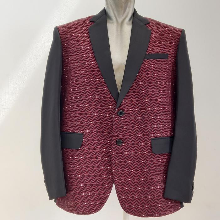 jas ulos sumatera/ jas formal ulos/ blazer ulos kombinasi hitam
