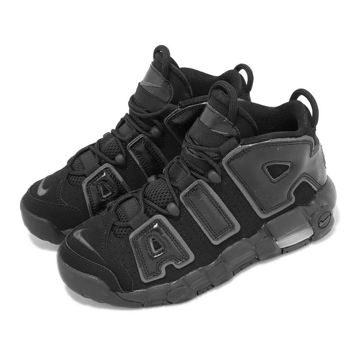 SEPATU SNEAKERS ANAK / REMAJA NIKE AIR MORE UPTEMPO (GS) blackanthracite