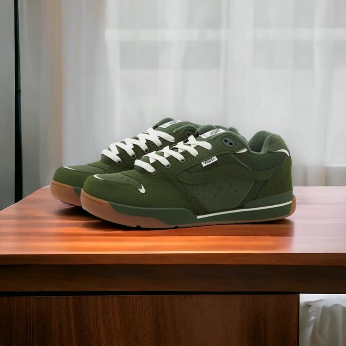 Sepatu Vans Rowley Vault XLT Nubuck Mono Green Original 100%