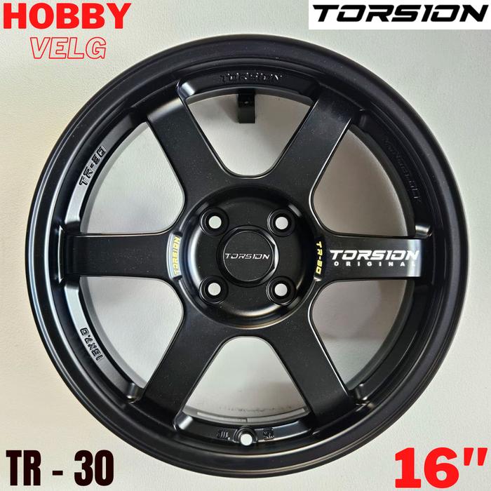 VELG MOBIL ORIGINAL TORSION TR30 R16 x 7 4H 100 ET 41 MATT BLACK