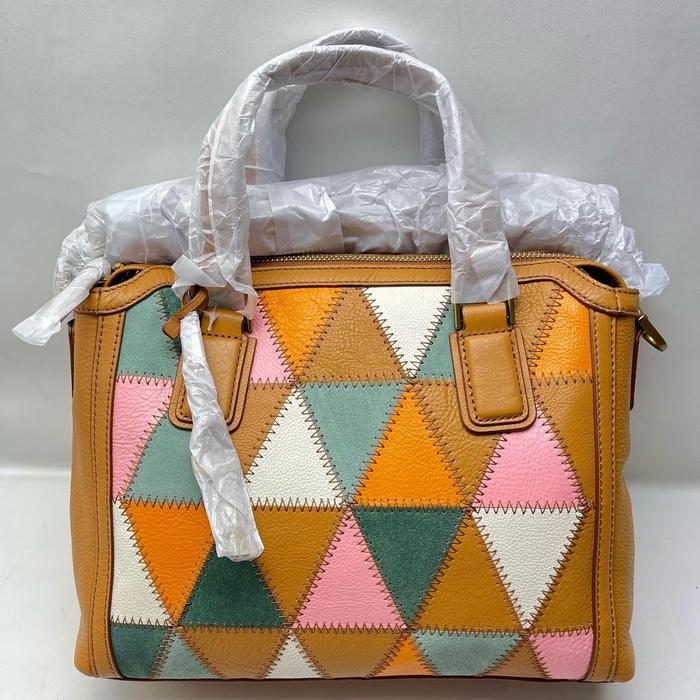 Jacqueline Satchel Light Patchwork