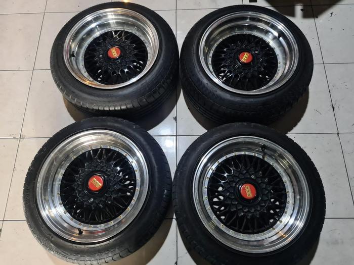 Velg Mobil Bekas Ring 16 BBS R16X8-9 Lubang 4 BAN 195 55 R16