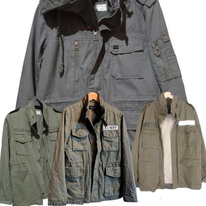 TERBARU JAKET PARKA ARMY BRANDED MODEL M65 PRELOVED