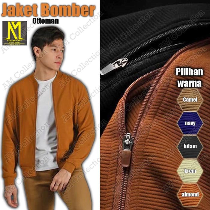 TERBARU Jaket Pria Ottoman Premium / Comfy Jacket Bomber Cowo
