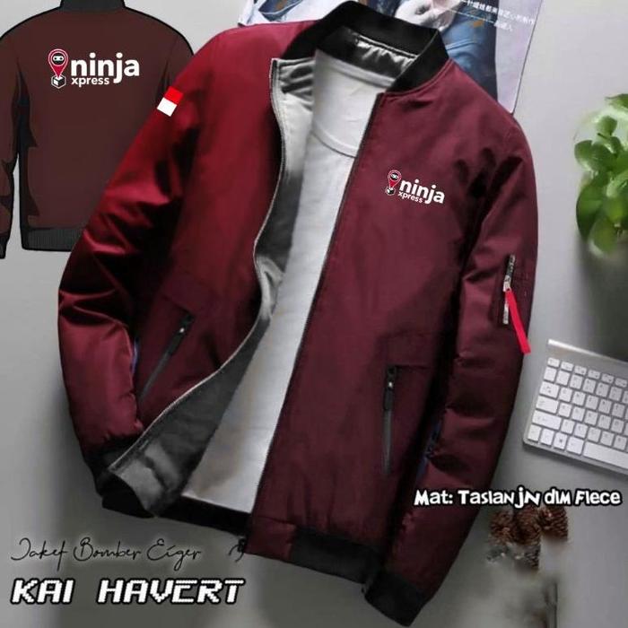 TERBARU JAKET BOMBER NINJA XPRESS KURIR NINJAVAN EXPRESS SABLON