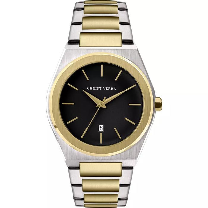 Jam Tangan CHRIST VERRA Pria Original CV 10985G-13 BLK