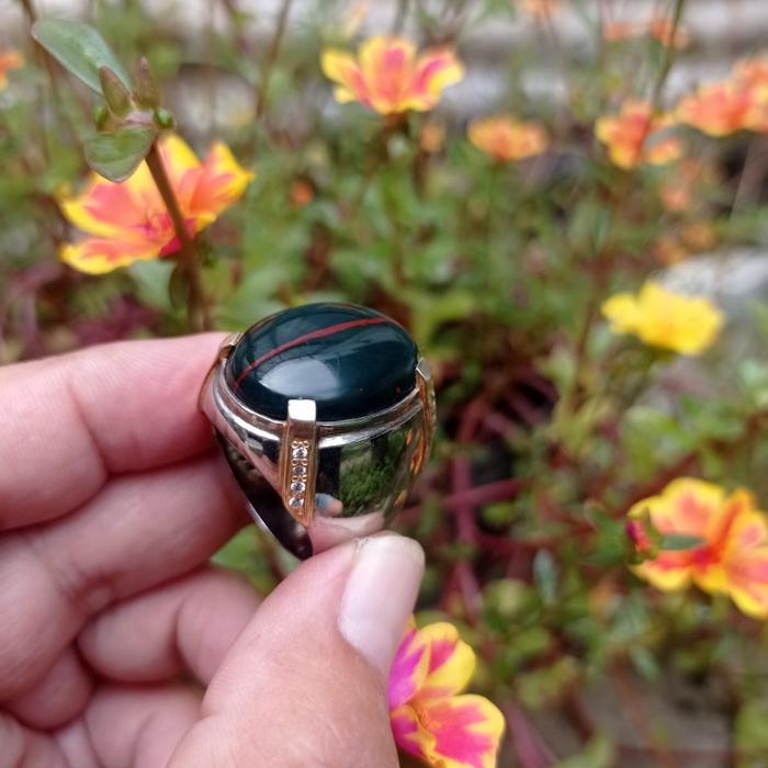 cincin perak batu nogosui batu kendit cincin handmade batu natural
