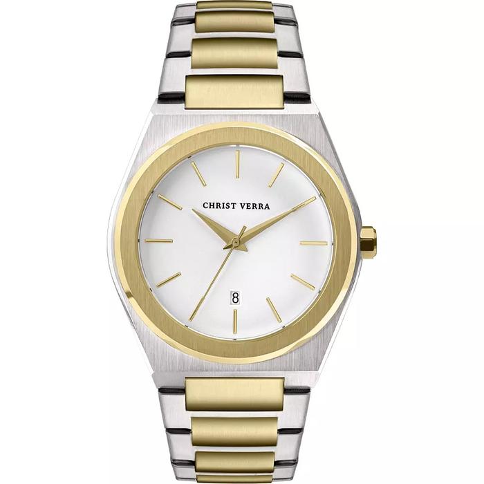 Jam Tangan CHRIST VERRA Pria Original CV 10985G-13 WHT