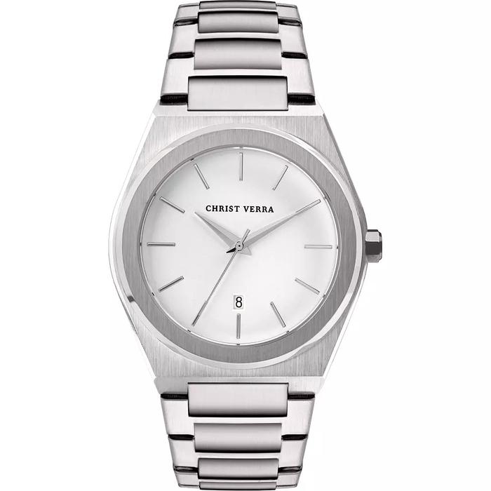 Jam Tangan CHRIST VERRA Pria Original CV 10985G-11 WHT