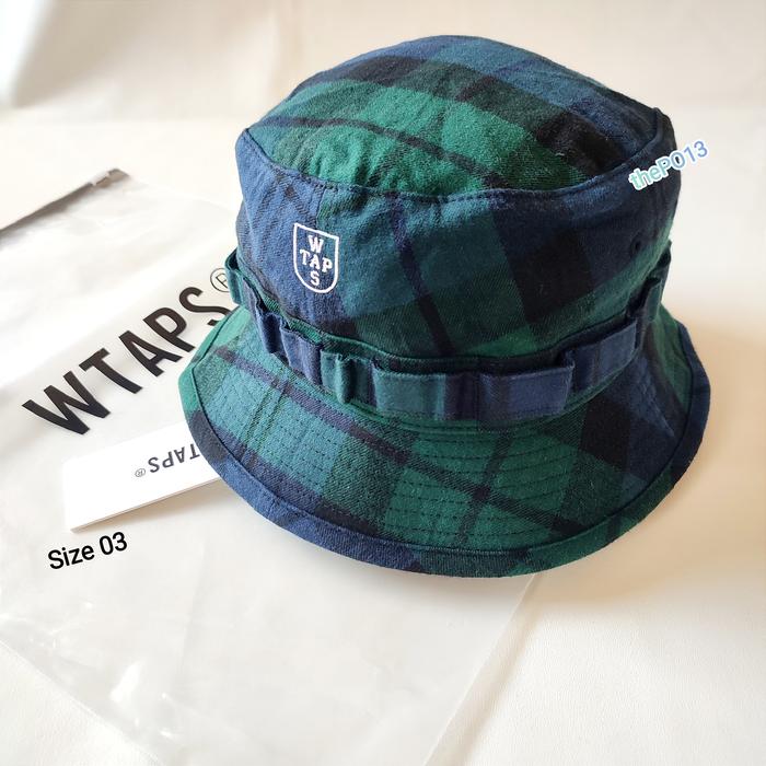 WTAPS JUNGLE 01 FLANNEL TEXTILE BUCKET HAT FW22 AUTHENTIC 100% BNWT