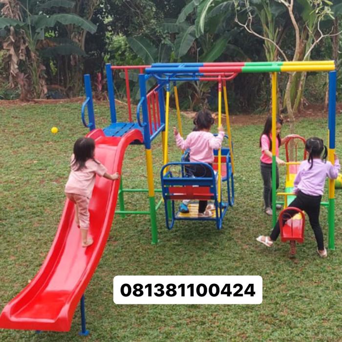 Mainan anak tk mainan paud satu set tiga mainan playground kids