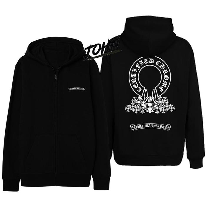 TERBARU Jaket Zipper Hoodie Chrome Hearts Komic Shelly Jayjo Wind