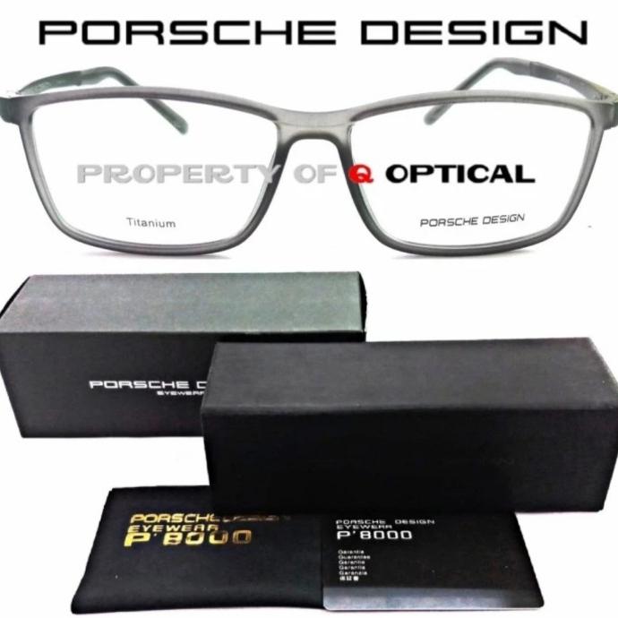 Frame Kacamata Pria Casual Model Porsche Design P8228-s59 Matte Grey