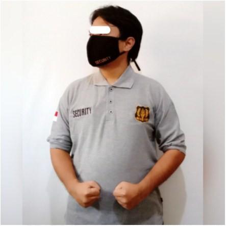 KAOS PRIA SECURITY ABU - KAOS KERAH SECURITY - BAJU SECURITY - Kerah S