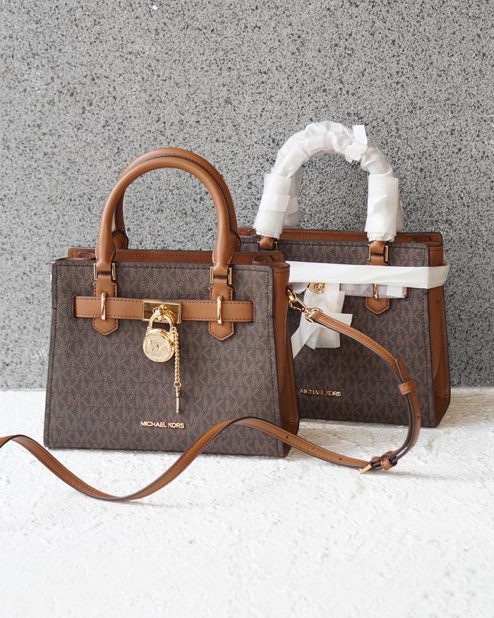 MK Hamilton Small Satchel Brown