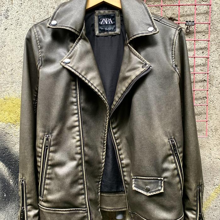 Zara Man Faux Leather Ramones Jacket