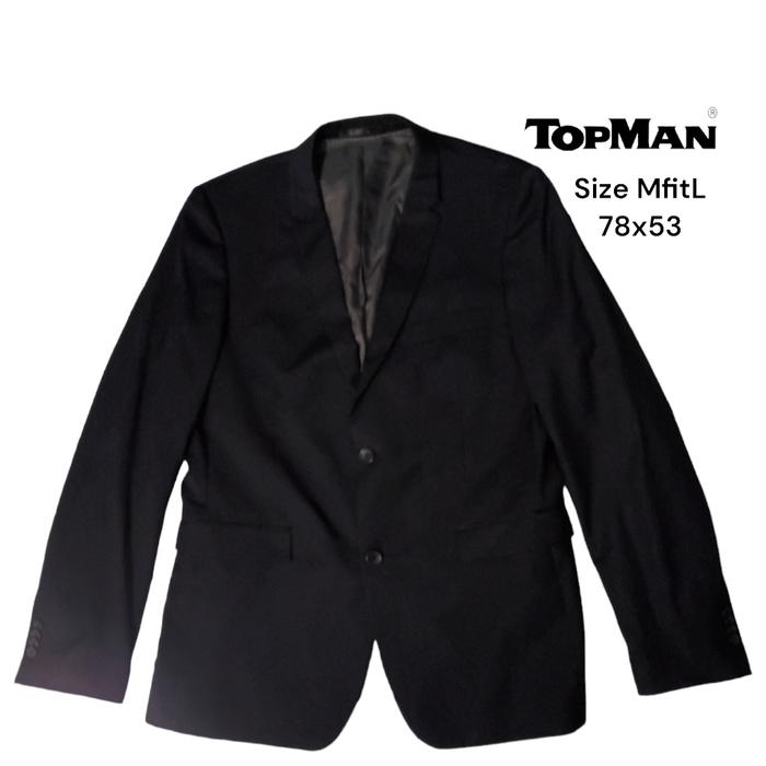 Jas Topman Slim Fit Black Blazer