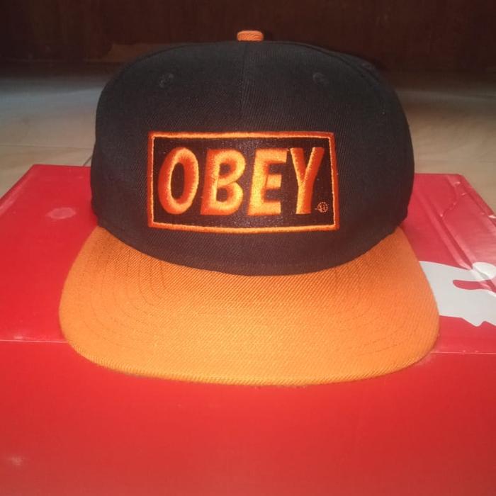 Topi Obey black Oren Second Branded Original