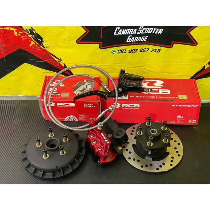 Cakram Vespa set RCB untuk velg Ring 12 Super Sprint PXE PX Excel VBB