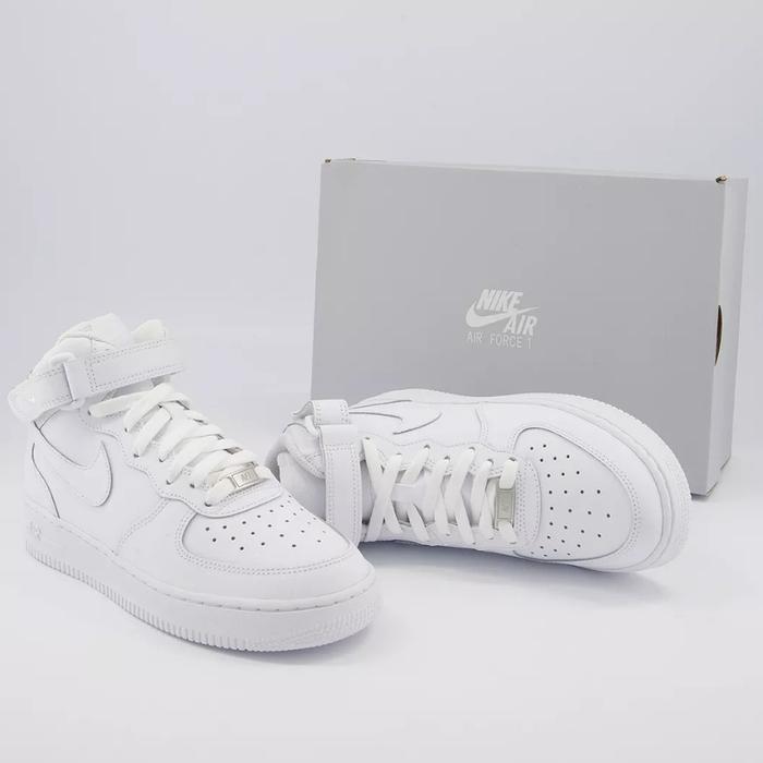 NIKE AF 1 Mid Triple White ORG (Turun Harga dari 1.450k)