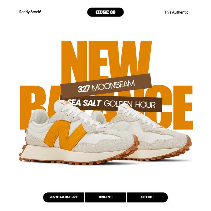New Balance 327 Moonbeam Sea Salt Golden Hour 100% BNIB Sneak