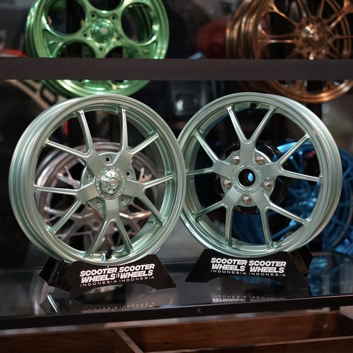 Velg MK Factory M7 Mint Green Set 12inc Vespa Sprint Prima GT