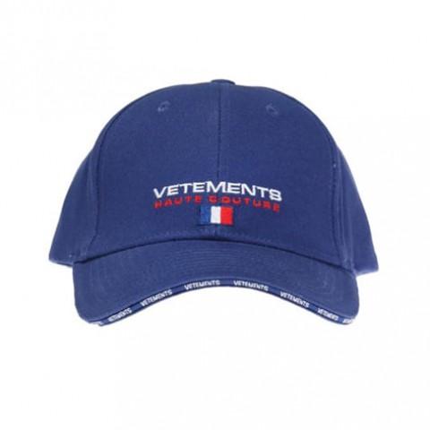 VETEMENTS HAUTE COUTURE CAP COTTON BLUE