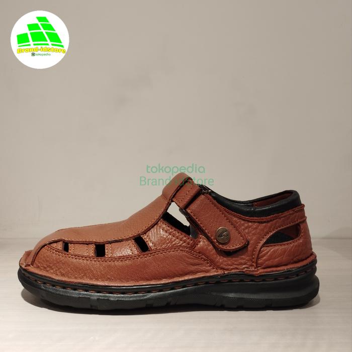 Original Camel Active Sandal Sepatu Pria Kingsley Kulit Asli Khaki