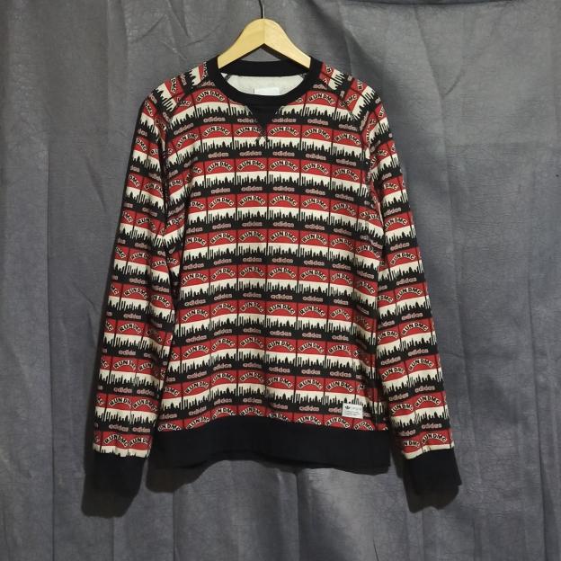 CREWNECK FULL PRINT VINTAGE ORIGINAL ADIDAS RUN DMC SECOND PRELOVED