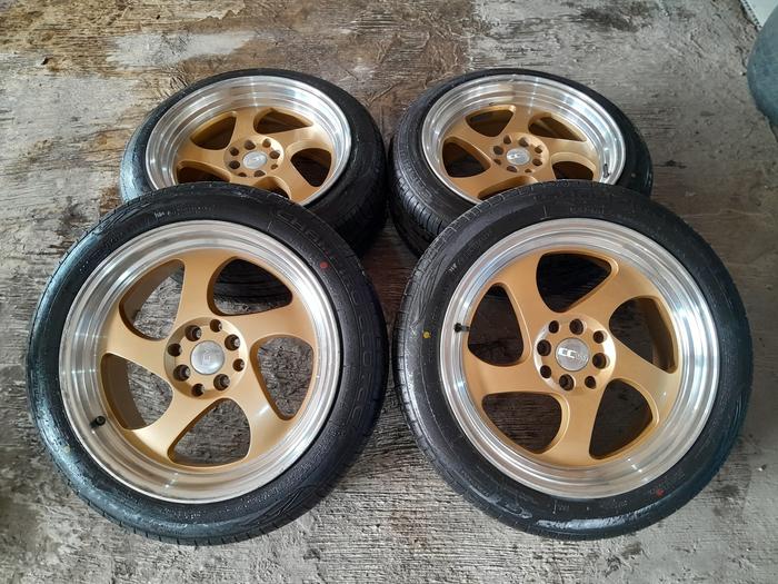 Velg Mobil Bekas CCW Ring 17 Double PCD + Ban 205 50 R17