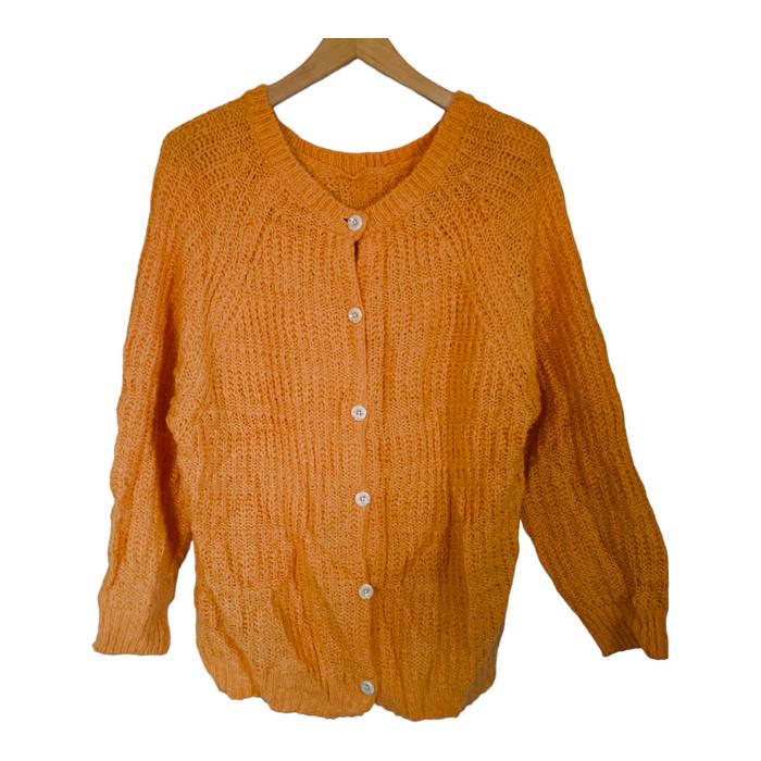 Cardigan rajut orange toy story wanita xl