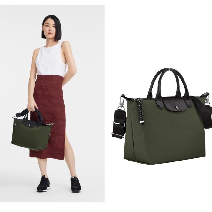Longchamp lepliage energy khaki large /longchamp energy medium/lc