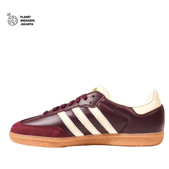 Adidas Samba OG Wmns "Black Maroon Gum" BNIB Original Sepatu Sneakers Wanita Sport Casual Cewek - Sh