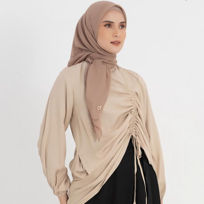 Hijab Deenay Liza/Polosan Warna Mocca/Coksu