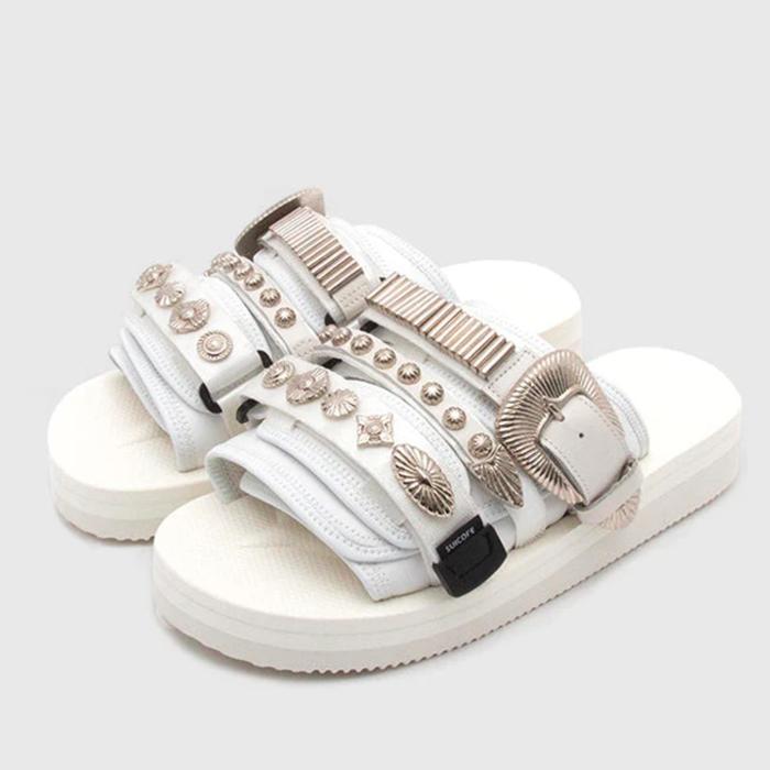 Toga x Suicoke Moto Cab White Sandals