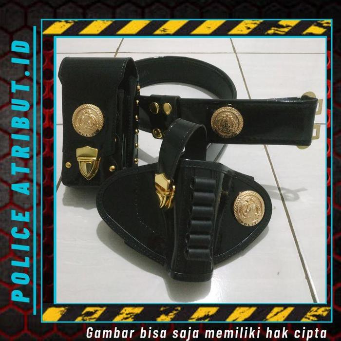 Kopel Polri Pdl Sus Hitam Polisi Satu Set Perlengkapan Polri Cod Promo