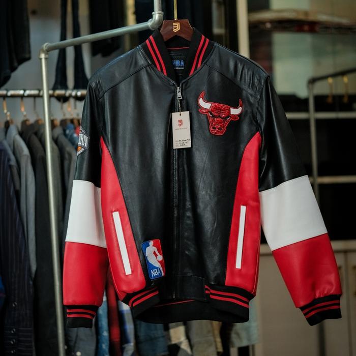 Chicago Bulls NBA Leather Jacket Original Authentic