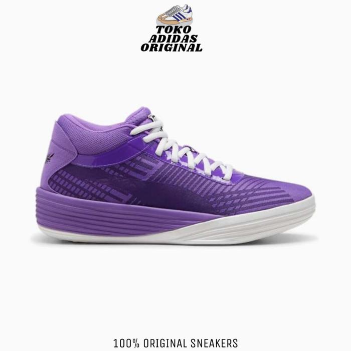 SEPATU BASKET PUMA CLYDE ALL PRO X LAMELO PURPLE GIMMER ORIGINAL RESMI