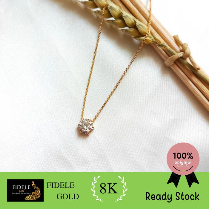 Kalung soliter nagita kalung mata mama gigi emas asli 375 8k