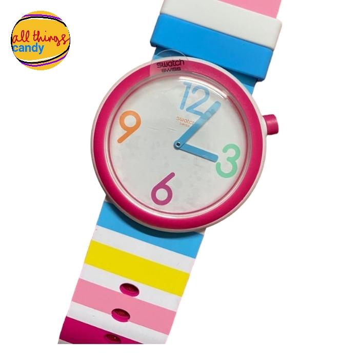 Jam Tangan Analog Swatch Pop