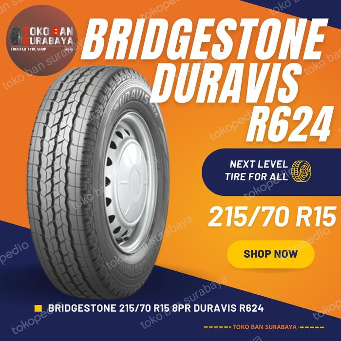 Ban Bridgestone 215/70 R15 215/70R15 R15 R 15 R624 DURAVIS
