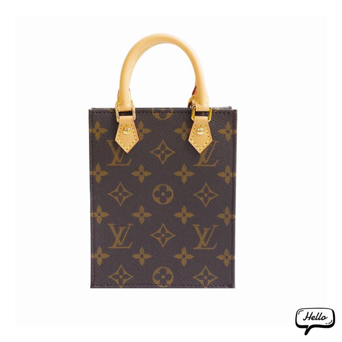 LV Louis Vuitton Petit Sac Plat Monogram Shoulder Bag