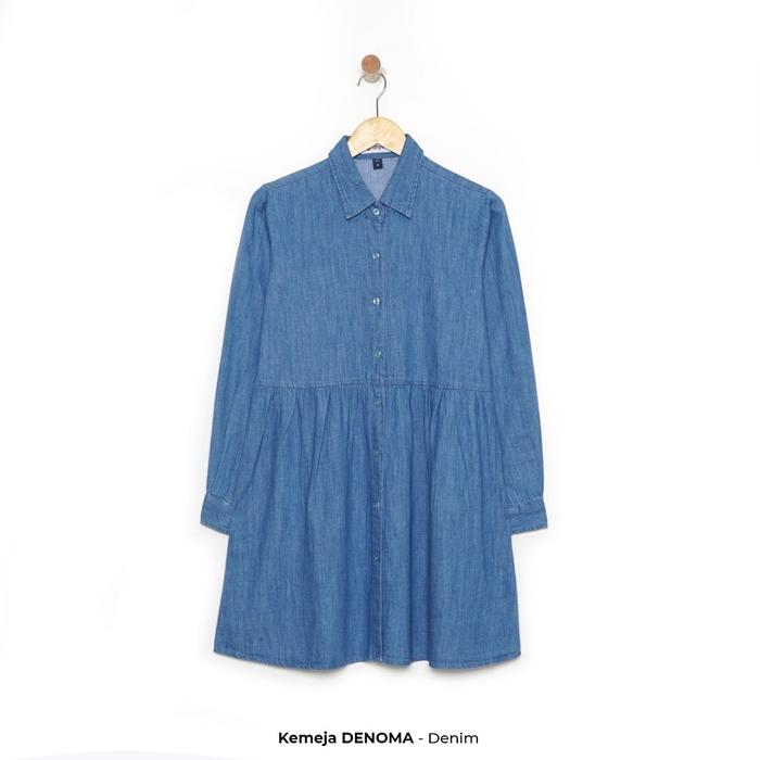 Kemeja Wanita Denim / Atasan Wanita / Tunik Polos DENOMA by ANYO