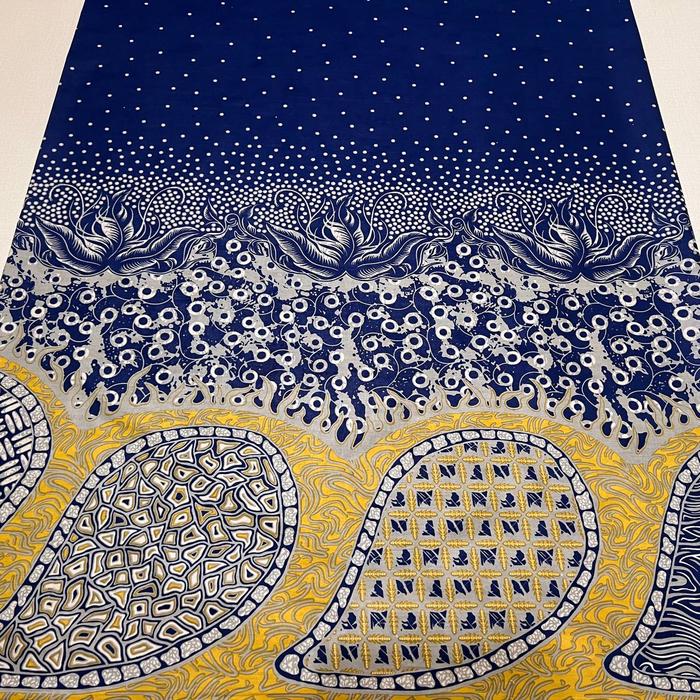 Kain Batik Motif Melinjo ( Navy - Abu - Hitam - Oren )