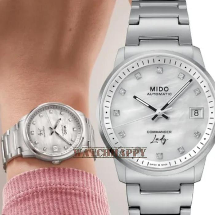 MIDO M021.207.11.106.00 M0212071110600 COMMANDER LADY DIAMONDS
