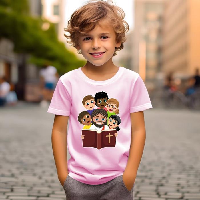 Kaos Rohani Sekolah Minggu Tuhan Yesus & Muridnya S-XXL & Size Anak