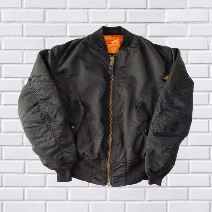 JAKET BOMBER ALPHA INDUSTRIES REVERSIBLE, SZ M (SECOND BRANDED) JK0028