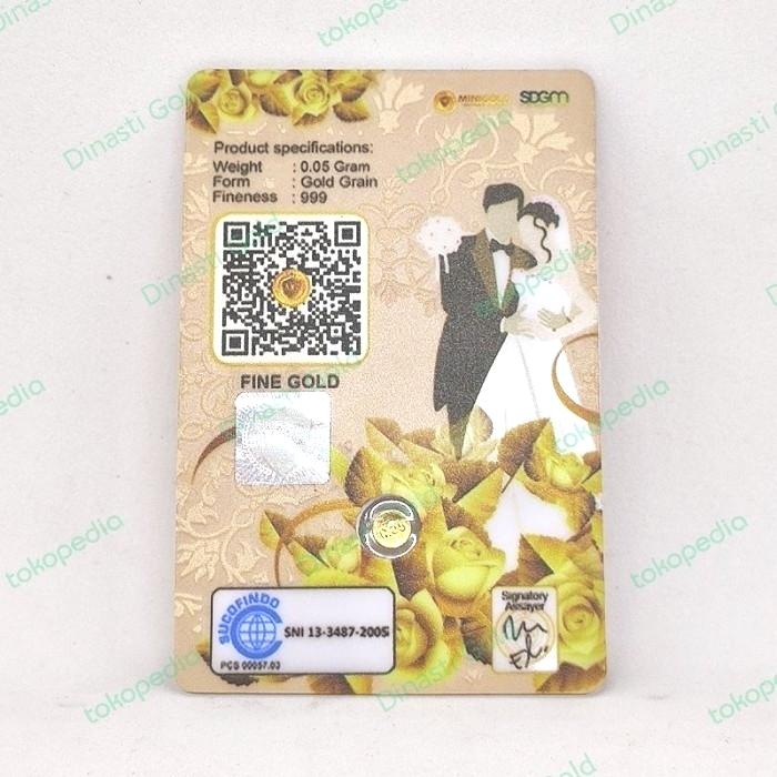 LM Mini gold 0.05 gram Wedding Gift Series